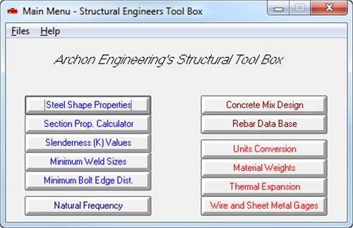 Structural Tool Box (STB)